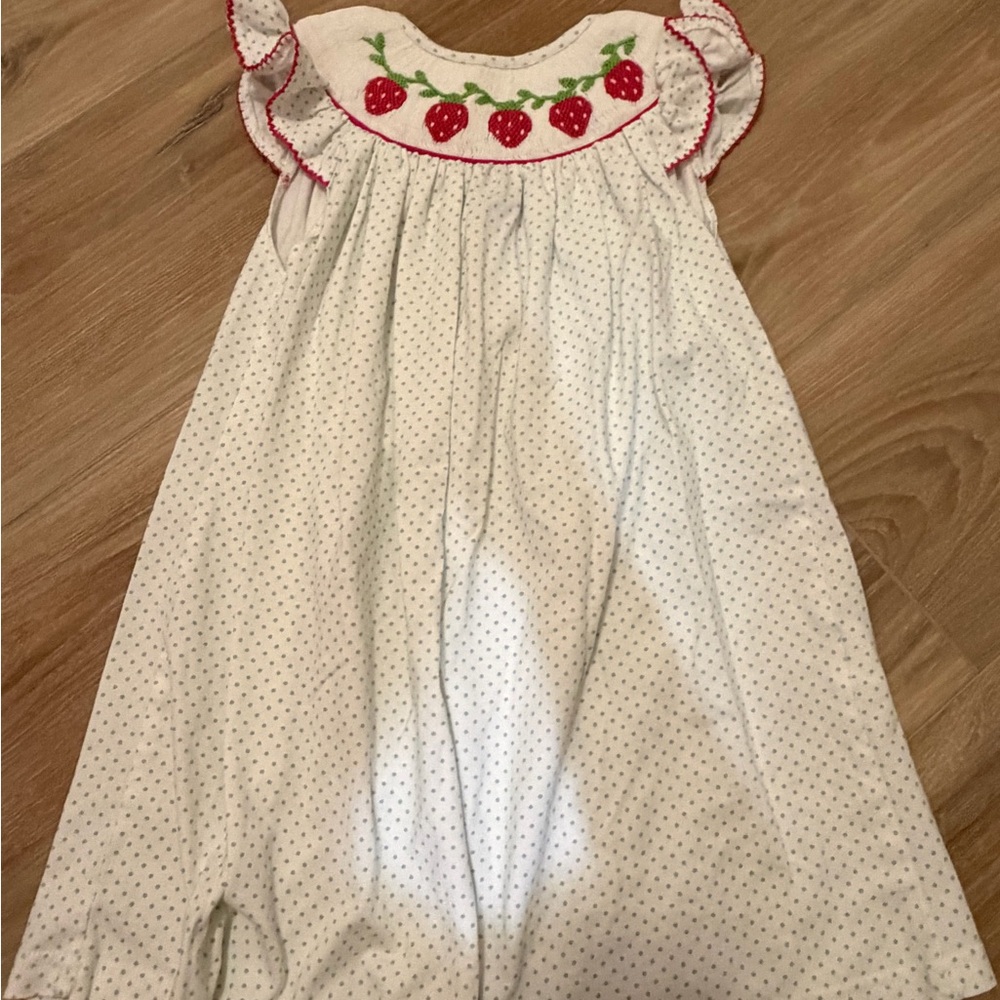 Babeeni - strawberry smock dress